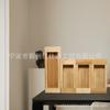 EASTOMMY cajón de almacenamiento de cocina de bambú y madera bolsa de almacenamiento bolsa para snacks bolsa para conservar la frescura caja de almacenamiento caja de almacenamiento para bolsas con cierre hermético