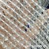 Cuentas sueltas de cristal blanco natural, cuentas redondas, accesorios de cristal para bricolaje, cuentas semiacabadas hechas a mano, fabricantes de cadenas rectas