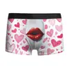 2025 Amazon Transfronteiriço Novo Padrão Dia dos Namorados Estampado Seda Leite Roupa Íntima Masculina Boxer de Alta Elasticidade