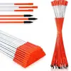 Mástil de Fibra de Vidrio Personalizado de Fábrica Barra Sólida de Fibra Poste de Señal Reflectante para Nieve Poste de Señal de Tráfico Tira Reflectante