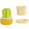 Cepillo Limpiador Nano Cactus Multifuncional para el Hogar Bola Limpiadora que no Suelta Fibras Cocina Color Degradado Creativo Cepillo para Macetas