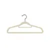 Percha de Ropa con Flocado para Uso Doméstico, Sin Costuras, Anti-Ángulo de Hombro, Soporte Antideslizante para Secar Ropa, Organizador Ahorrador de Espacio