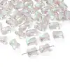 10*8mm Contas de Vidro Banhadas em Forma de Laço Acessórios para Colar Pulseira DIY Feitos à Mão Sacola de Contas de Cristal Decoração