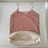 Camisola interior cálida con forro polar, gruesa, transpirable, para otoño e invierno, se puede usar como prenda exterior, camiseta interior cálida a prueba de frío para mujer