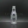 En stock 24 meses 150 ml hombro inclinado botella redonda de plástico PET champú para bebés gel de ducha botella 2 en 1