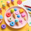 Goma de Borrar Papelería Regalo Modelado Creativo traje Hamburgo Dibujos Animados Estudiante Goma de Borrar Helado Pastel Goma de Borrar