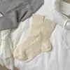 Meias de Gaze com Bolinhas de Renda Estilo Coreano para Crianças Primavera e Verão Finas Respiráveis Versáteis Meias Empilháveis Insi Meias da Moda Meias de Algodão Meia Cano Médio