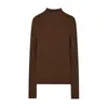 Lavable a máquina~Nuevo estilo Otoño e Invierno Suéter de Lana de Cuello Alto para Mujer, Suéter de Lana 100% Pura Ajustado, Capa Base de Punto de Cachemira