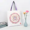 Bolsa de Lona Forrada con Logo Personalizado, Pantalones con Bolsillo de Solapa con Cordón, Bolso de Compras tipo Satchel de Lona, Bolsa de Tote de Lona, Bolsa Laminada Hecha a Medida