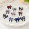 Colgante de lazo incrustado de diamantes, disponible para pedidos transfronterizos de lotes mixtos, adecuado para accesorios de bricolaje como colgantes, pulseras, collares y componentes de joyería, directo del fabricante
