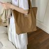 Bolso de Lona de Gran Capacidad Estilo Relajado para Mujer 2025 Nuevo Bolso de Hombro Bolso Tote Retro para Viajero Estudiante Debajo del Brazo