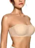 Ropa Interior Femenina Más Vendida de Amazon, Tirantes Desmontables, Ropa Interior Sin Costuras, Push-Up, Sujetador Bandeau de Gel Sin Aros