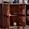 Nuevo Estante de Exhibición de Madera de Nogal Negro Norteamericano Estilo Chino con Múltiples Compartimentos, Estética Estilo Song, Librero de Oficina, Muebles de Madera Maciza Inspirados en Zen