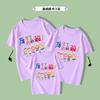 Atacado de fábrica roupa de classe de jardim de infância camiseta 2023 Verão nova roupa pai-filho roupa de apresentação de atividade manga curta plus size