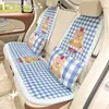 Almofada Azul Cartoon para Assento de Carro Chuva Universal para Todas as Estações Fofa de Verão Colmeia Meio Encosto Capa para Assento de Carro