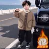 Ropa de Invierno para Niños Chaqueta Arrugada Chaqueta Fina Acolchada Elegante Ropa de Algodón Engrosada Moda Otoño/Invierno para Bebé Más Terciopelo Cálido