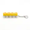 Chaveiro Botão Luminoso de Patinha de Gato Chave de Teclado Switch Tecla de Teclado Brinquedo Descompressão Pingente de Bolsa Chaveiro