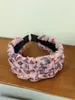 Nueva Diadema Floral Transpirable Fresca de Estilo Coreano para Salidas de Primavera, Accesorio para el Cabello con Corona Alta y Banda Ancha