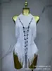 Amazon Europeia e Americana Mais Vendida Moda Sexy Saia de Dança para Boate Sem Mangas com Zíper e Franjas de Strass Decote Halter