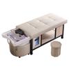 Lavabo Cerámico Cama para Lavar el Cabello Barbería Cama Completamente Horizontal Salón de Belleza Centro de Ocio Salón de Peluquería Salón de Peluquería Función Cama de Belleza para Celebridades de Internet