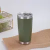 Taza de coche de acero inoxidable de 20 oz para Amazon transfronterizo, termo, taza de cerveza fría para coche, taza de hielo portátil de gran capacidad
