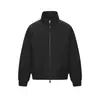 Moda de primavera nova de alta qualidade, estilo old money, jaqueta bomber de gola alta desconstruída da alta rua americana, jaqueta de voo, casaco casual, moderno