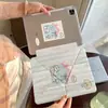 Cachorrinho de Orelhas Longas Adequado para Capa Protetora de Tablet iPad Air 4/5/6 Fofo Pro 11 com Compartimento para Caneta 10ª/11ª Geração