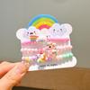 Pulsera Acrílica para Niños de Venta Caliente Transfronteriza Hecha a Mano con Cuentas de Color Dibujo Animado Fruta Niña Pequeña Juego de Joyería Combinable