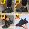 Zapatos de Protección Laboral, Antiaplastastamiento y Antipenetración, Zapatos de Seguridad con Puntera de Acero para Hombre, Cómodos y Ligeros, No Cansan al Estar de Pie por Largos Períodos, Zapatos Resistentes al Desgaste para Todas las Estaciones, Transfronterizo