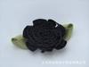 Rosas de Tela Hechas a Mano con Hojas, Ropa Infantil, Accesorios para el Cabello, Accesorios, Juguetes, Decoración, 2 Puntos Claveles