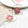 Japonês Sakura Blossom Alloy Oil Dropping DIY Jóias Acessórios Artístico Fresco Primavera e Verão Nova Flor Brincos Pingente