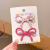 Pinza para el pelo con gran lazo rojo para niños, accesorio coreano para el lateral de la cabeza, pinza lateral para niña, pinza pequeña de princesa para bebé
