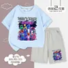 Restaurante de Suzi Salón Pizzy Traje de Manga Corta para Niños Shorts de Verano para Niños Conjunto de Dos Piezas