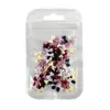 Decorações de Arte para Unhas Laço de Pérola Estilo Francês Cor Mista Laço de Resina 3D Preto e Branco Acessórios de Strass para Unhas DIY