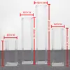 Portavelas luminoso de cristal acrílico transparente para bodas Guía de ruta Accesorios de decoración para salones de bodas