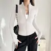 Secagem rápida cabide de roupa gola alta corte slim mostrar magro roupa de ginástica mostrar magro jaqueta esportiva para yoga corrida treino de Pilates roupa de yoga