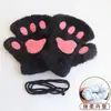 Guantes de Oso de Peluche con Mitones Cortos para Mujer, Invierno al Aire Libre, Engrosados, Cálidos, a Prueba de Frío, Estudiante, Guantes de Garra de Gato de Dibujos Animados