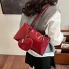 Bolsa Tote Retrô, Bolsa de Mão Feminina, Bolsa de Ombro de Luxo, Bolsa de Axila Lisa de Cor Sólida de Grande Capacidade, Bolsa Quadrada Pequena