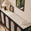 Tapete de aparador de cuero de lujo ligero estilo americano retro, sin lavado, impermeable y a prueba de aceite, tapete de mesa, tapete de protección para mueble de TV y escritorio