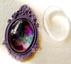Peça de vidro Time Gem faça você mesmo álbum de fotos peça de vidro acessórios de joias multi-tamanho material de placa de cor de unha