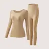 Venda Direta da Fábrica Popular Transfronteiriça Modelagem Corporal Térmico Quente Sem Costura Roupas e Calças de Outono Emagrecimento Camada Base Conjunto