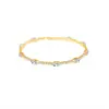 Pulsera Elástica Abierta de Circonita Transfronteriza Europea y Americana, Sencilla y a la Moda, Estilo Nicho, Lujo Ligero, Sensación de Alta Gama, Joyería para Mujer