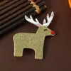 Acessórios de Cabelo de Natal para Crianças Grampo de Cabelo de Papai Noel e Alce Decoração de Festa de Feriado Grampo Lateral Acessório de Cabeça para Bebê