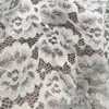 Tecido de renda espesso para outono e inverno com padrões florais em relevo para vestidos, fabricante de tecido de renda de pelúcia chenille