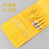 Juego de 16 piezas de Cuchillo de Manicura de Fábrica Acero al Carbono Cortauñas Set de Manicura Cortauñas para Pedicura Doméstica Juego de Cuchillos Cortauñas