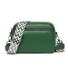 Bolsa Feminina Outono Nova Versátil Exquisite Pequena Bolsa Estilo Ocidental Cor Contrastante Couro Bolsa Feminina Design Simples Bolsa de Ombro Transversal