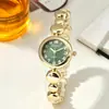 Reloj de pulsera de lujo ligero vintage, reloj de pulsera de cuarzo para mujer estilo antiguo en oro de alto valor, nuevo modelo de comercio exterior para mujer