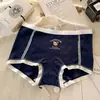 Calzoncillos tipo bóxer de algodón puro estilo Oso Pequeño para Mujeres Jóvenes, Antibacterianos, Longitud Extendida, Refuerzo de Algodón Puro, Ropa Interior Dos en Uno, Todo Algodón para Niñas
