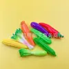 Novos Acessórios de Resina para Crocs de Férias com Frutas, Vegetais, Pimenta, Berinjela, Cenoura e Milho