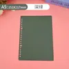 Capa para Caderno A4 com Folhas Soltas Capa para Encadernação de Documentos Fichário de 30 Furos Caderno B5 Manual Capa Removível para Folhas Soltas